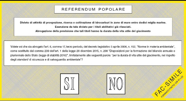 scheda referendum trivelle