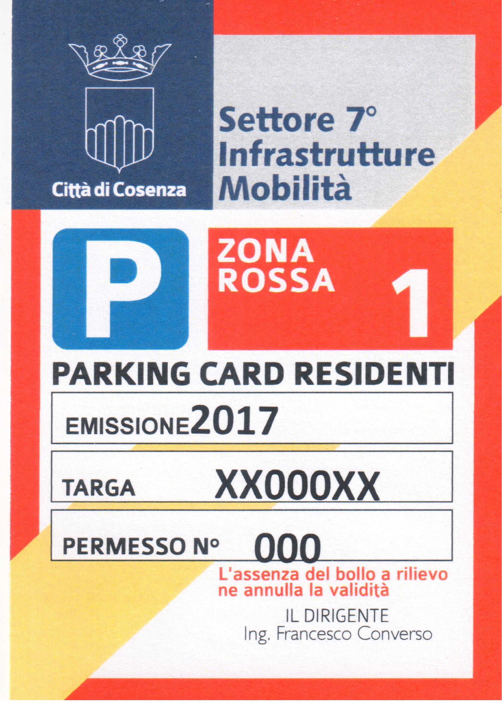 parking card 2017
